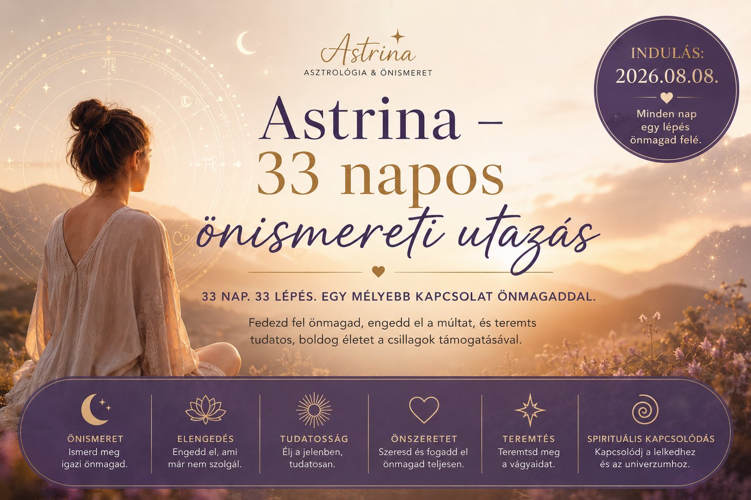 33 napos Astrina Önismereti utazás program